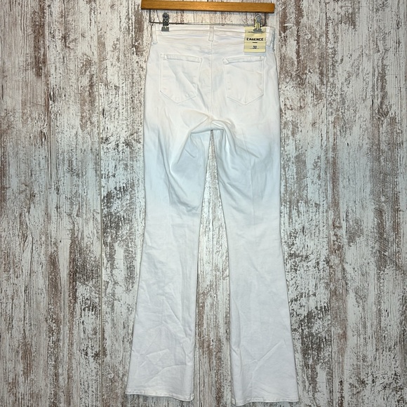 L'AGENCE Selma High Rise Sleek Baby Boot in Blanc Size 30 NWT - Picture 14 of 16